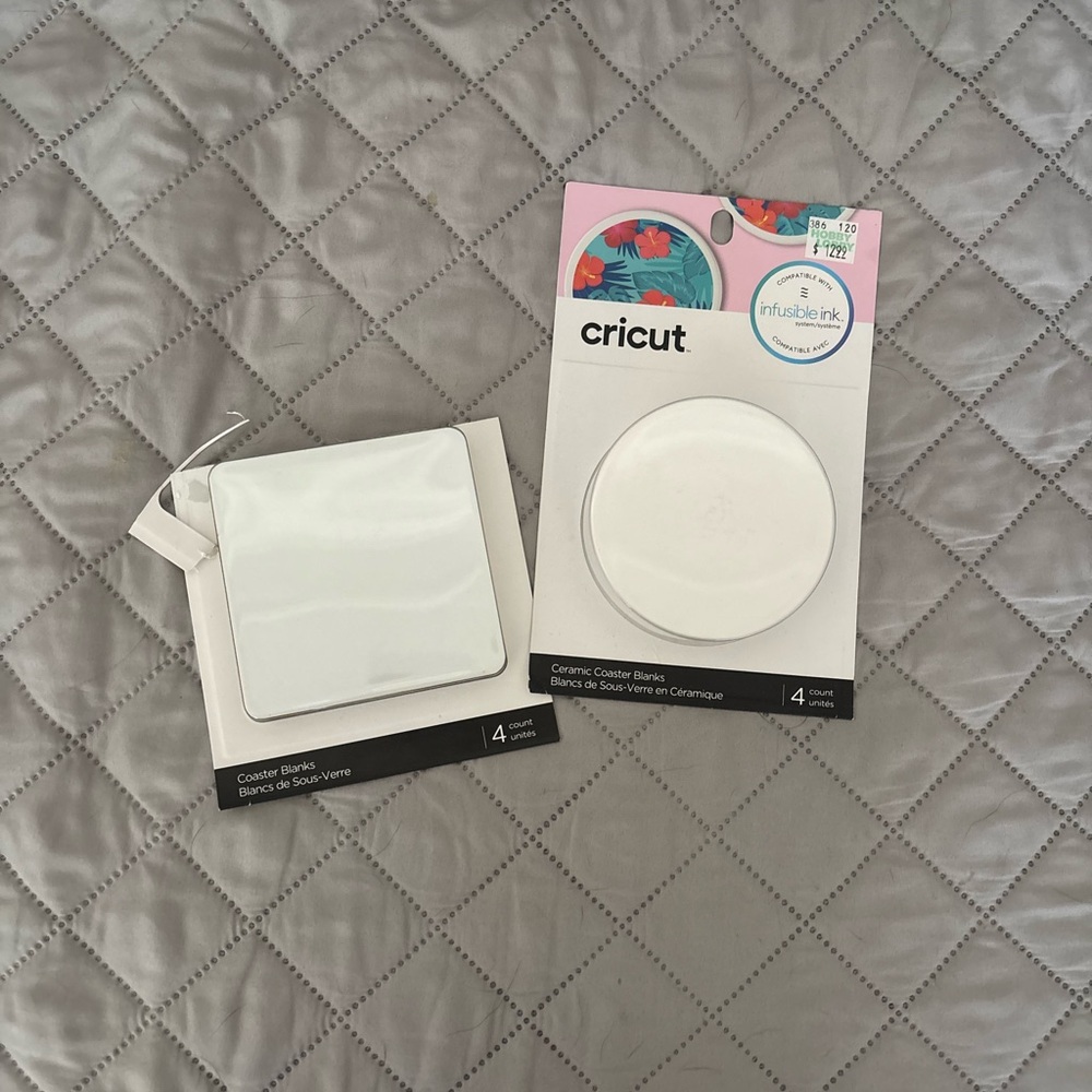 Cricut infusible ink coaster blanks